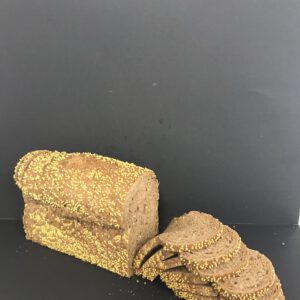 Waldcorn maïs (heel bruin meergranenbrood gedecoreerd met maïs)