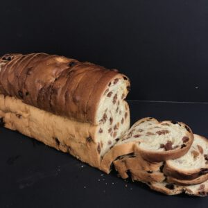 Heel wit vruchtenbrood met rozijnen (voorheen: rozijnenbrood)