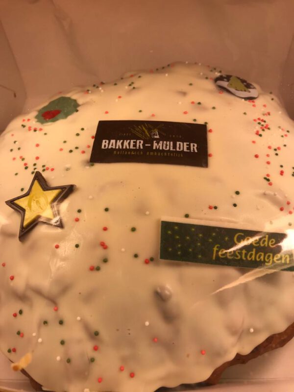 Luxe kerst krentenwegge