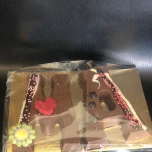 Chocolade letters 'MA'