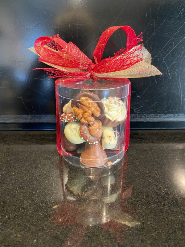 Doosje gevuld met kerst bonbons